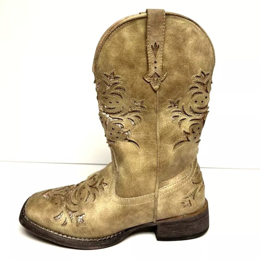 Roper Women's Kennedy Western Boots Tan Size 6.5 M